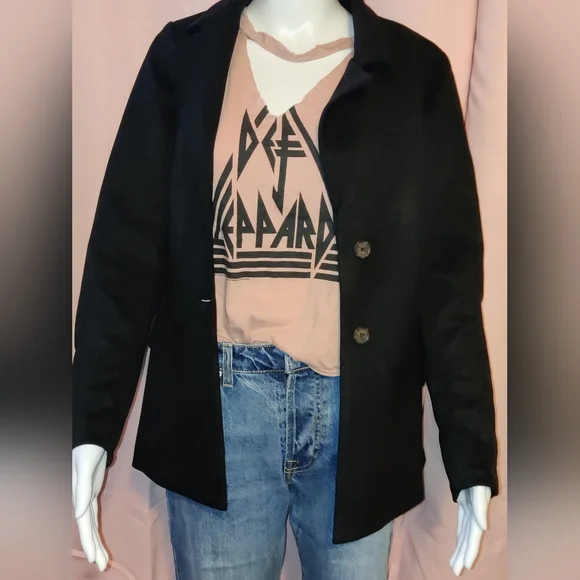NWT-Faux Suede Cutout Blazer - Picture 8 of 10